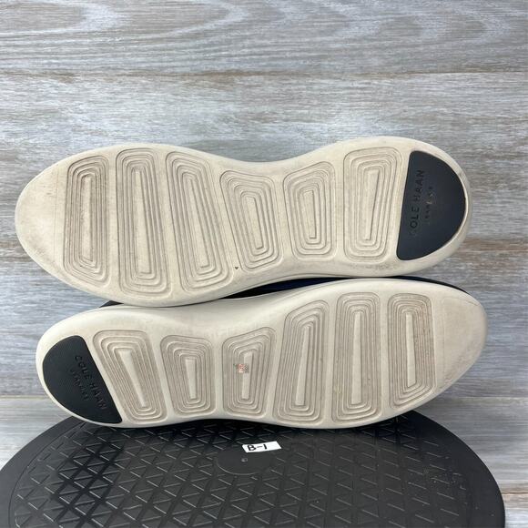 Cole Haan Men's Grandsport Navy Blue Leather Lace Up Sneaker Shoes Size 10 - Picture 8 of 9